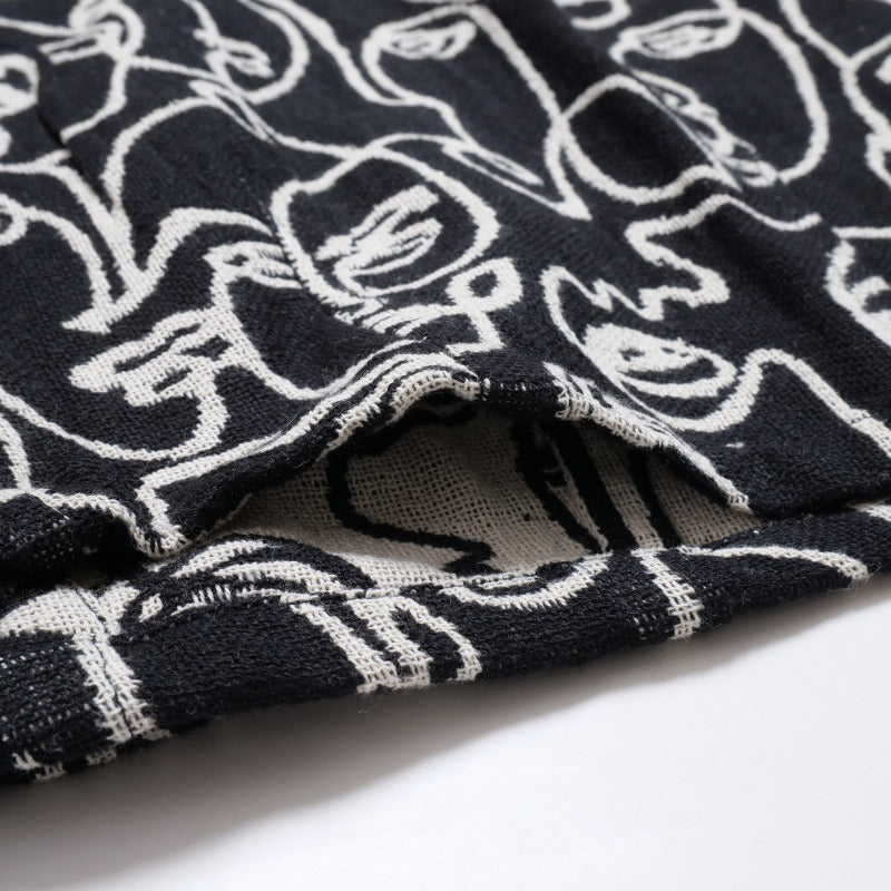 Cotton Two Face Jacquard Vest