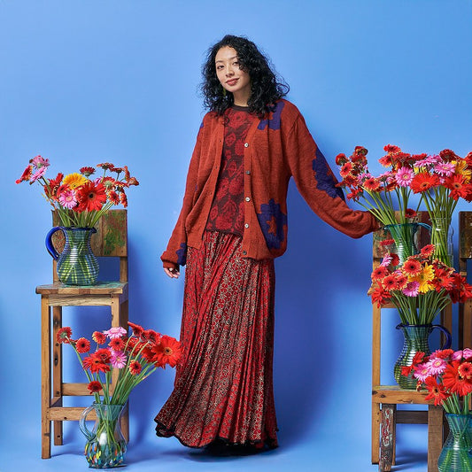 Big Flower Cardigan