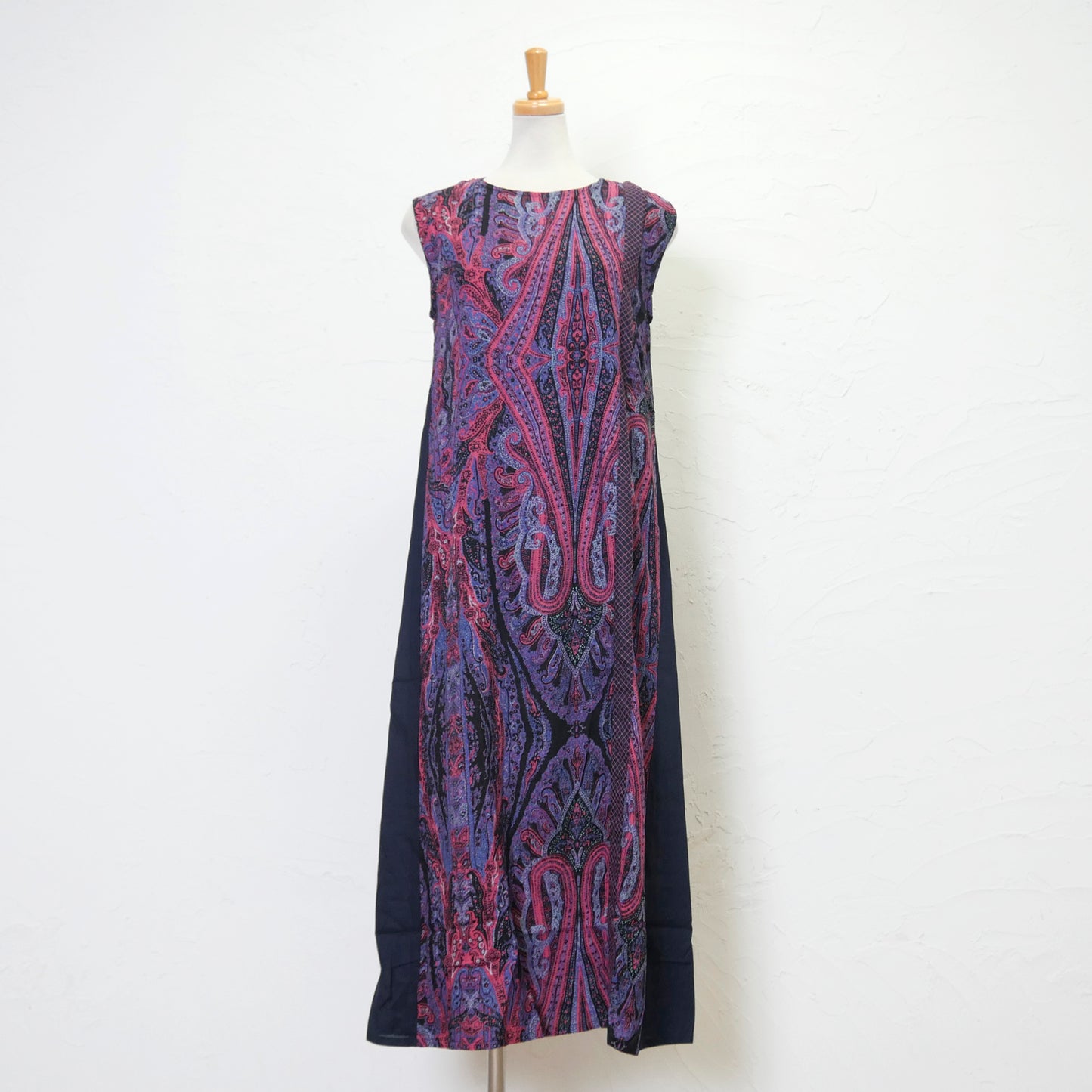 Rayon Dobby Paisley Print Beaded Dress
