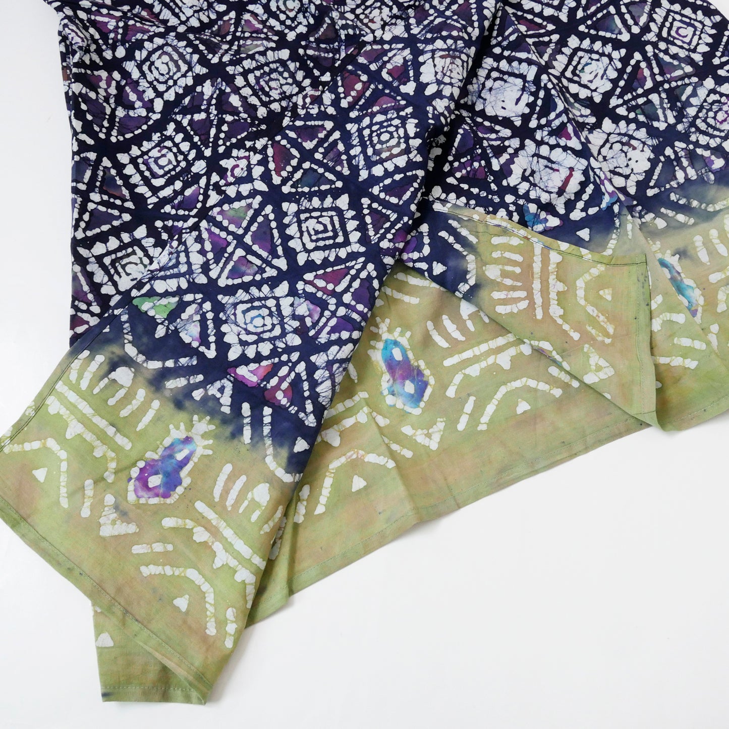 Cotton Batik Print Sleeveless Dress