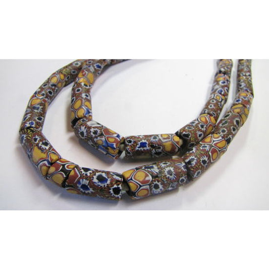 Millefiori Glass Beads Strand