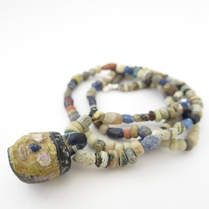Phoenician Face Beads Necklace