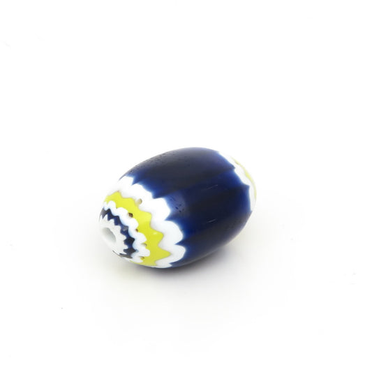 Sechs-Schichtige Blau-Gelbe Chevron-Perle