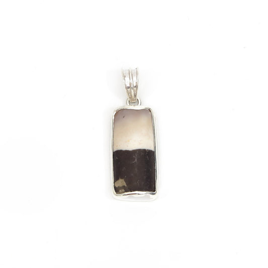 Dzi Bead Silver Pendant