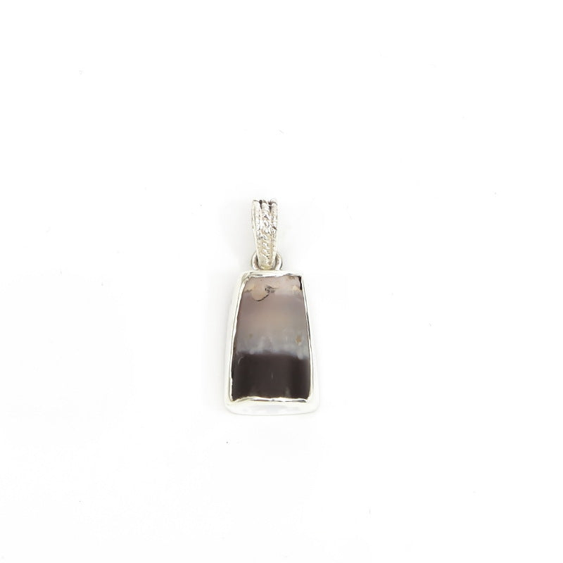 Dzi Bead Silver Pendant