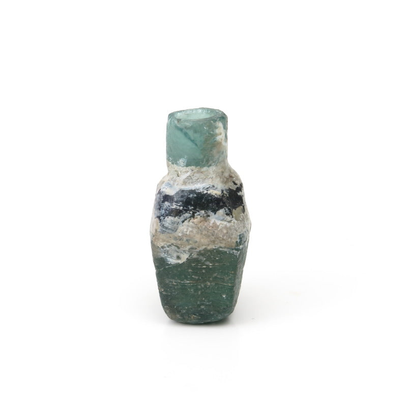 Botella Mosaico de Vidrio Romano Antiguo