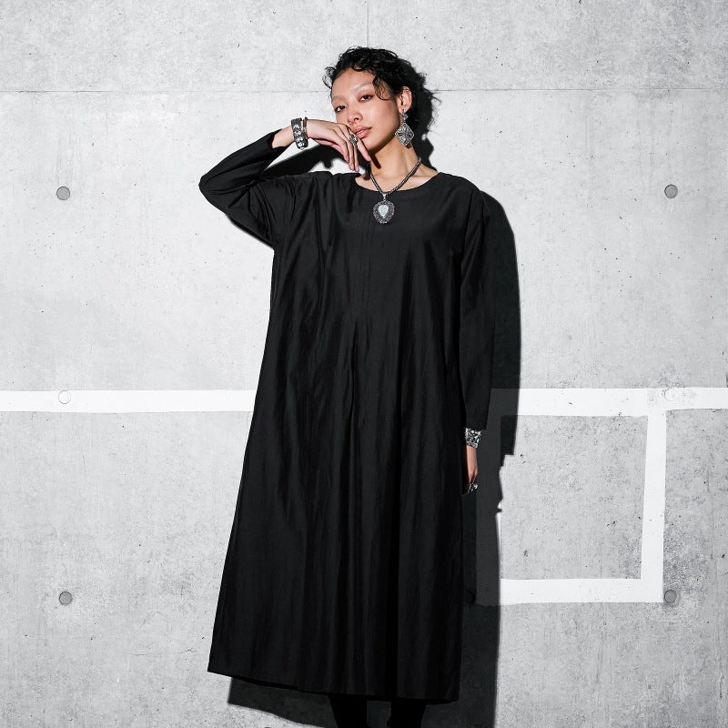 Cotton Silk Pintuck Dress