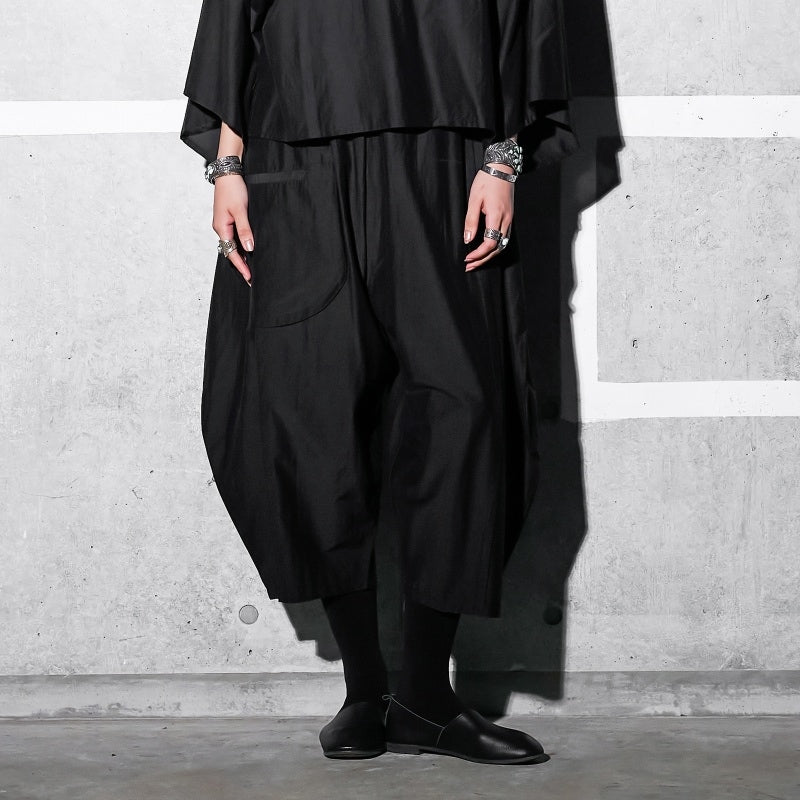 Cotton Silk Circle Pocket Pants