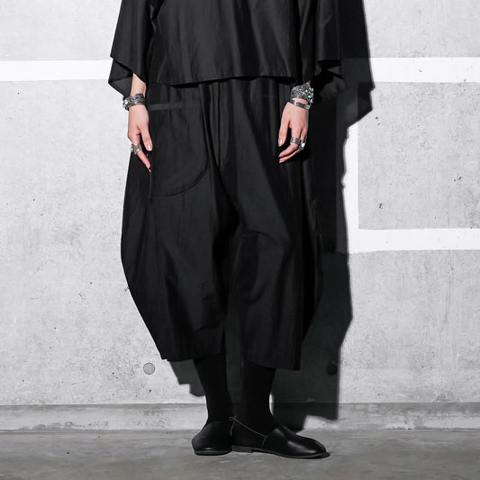 Cotton Silk Circle Pocket Pants
