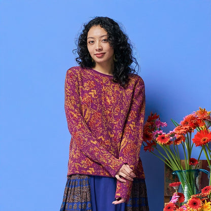 4-Color Plants Pullover