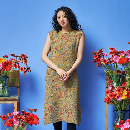 Four-Color Plant Dress