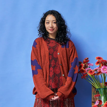 Big Flower Cardigan