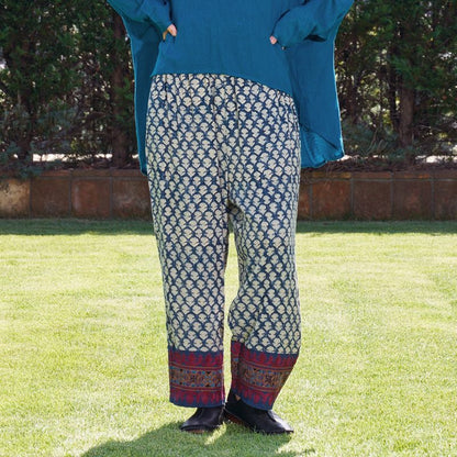 Afghan Style Embroidery + Print Pants