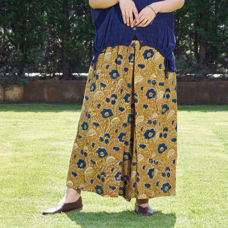 Bagru Floral Print Pants
