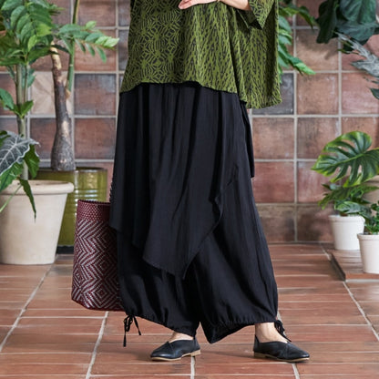 Plain Rayon Skirt Pants