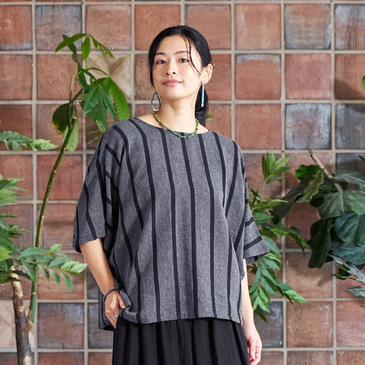 Striped Weave Pullover