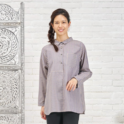 Stripe Accent Pullover N