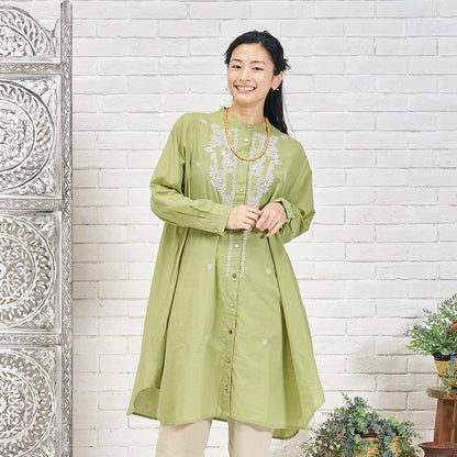 Lucknow Embroidery Long Blouse