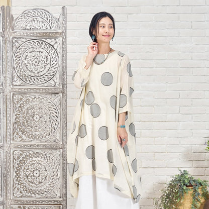 Dot Jacquard Dress