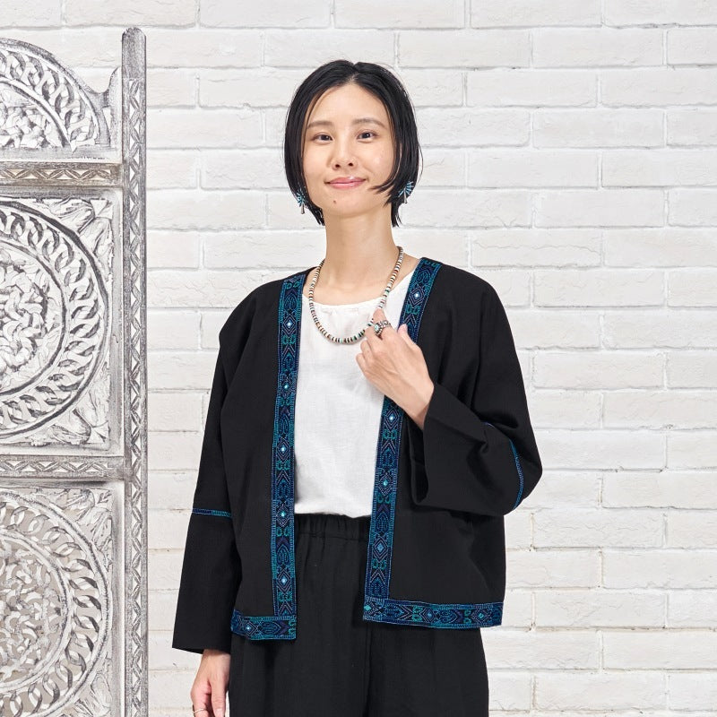 Embroidered Tape Blouse