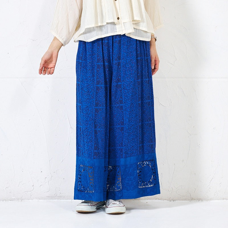 Rayon Lace Print Pants