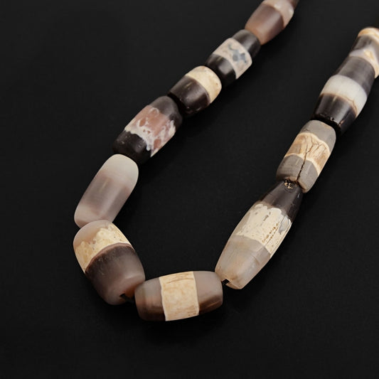 Striped Dzi Beads Strand