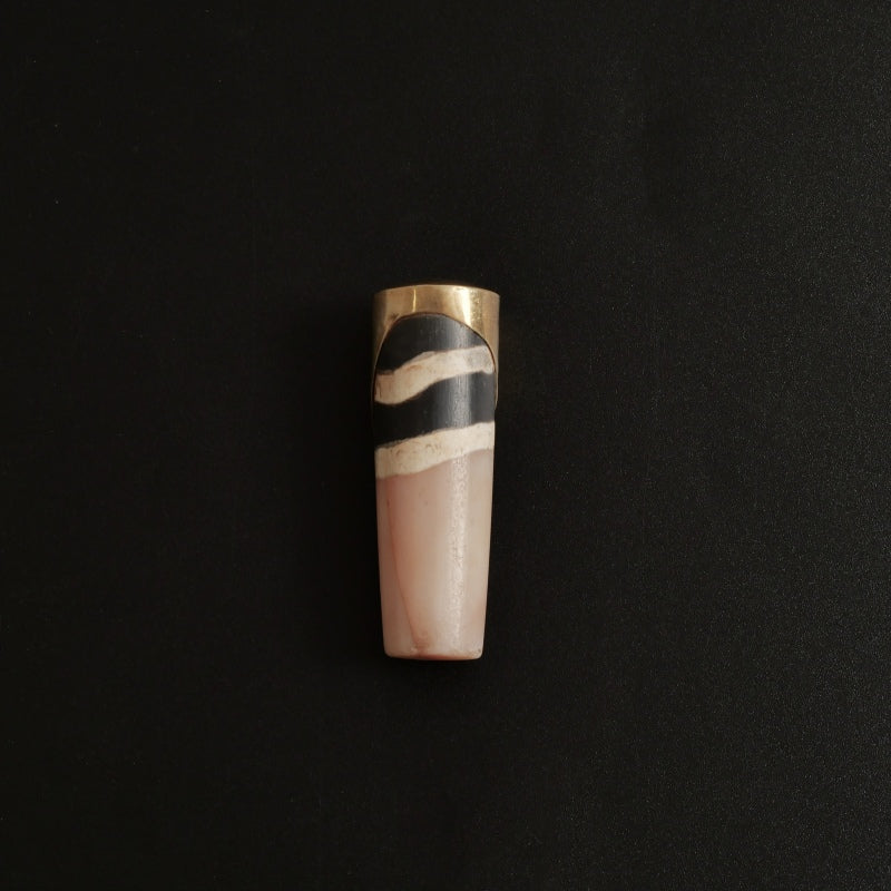 Striped Dzi Bead Fragment