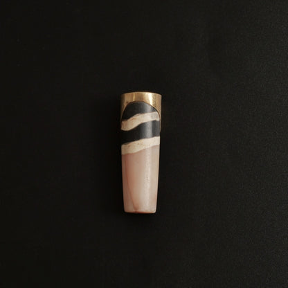 Striped Dzi Bead Fragment
