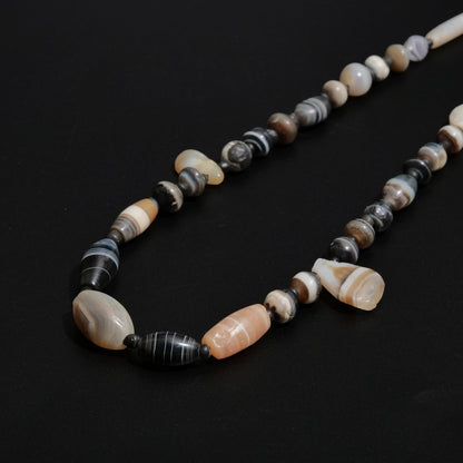 Striped Agate Beads Strand