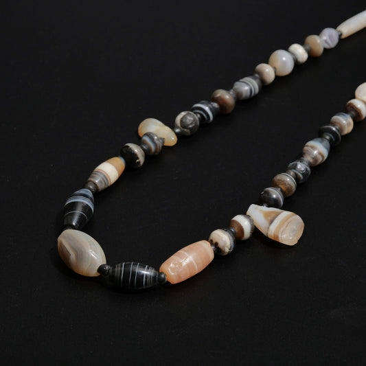 Striped Agate Beads Strand