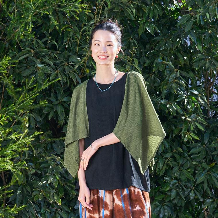 Rayon Jacquard Pullover