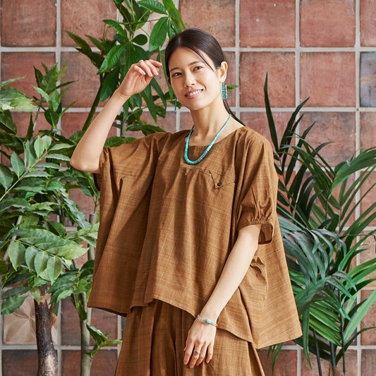 Cotton Hand-Brushing Pullover