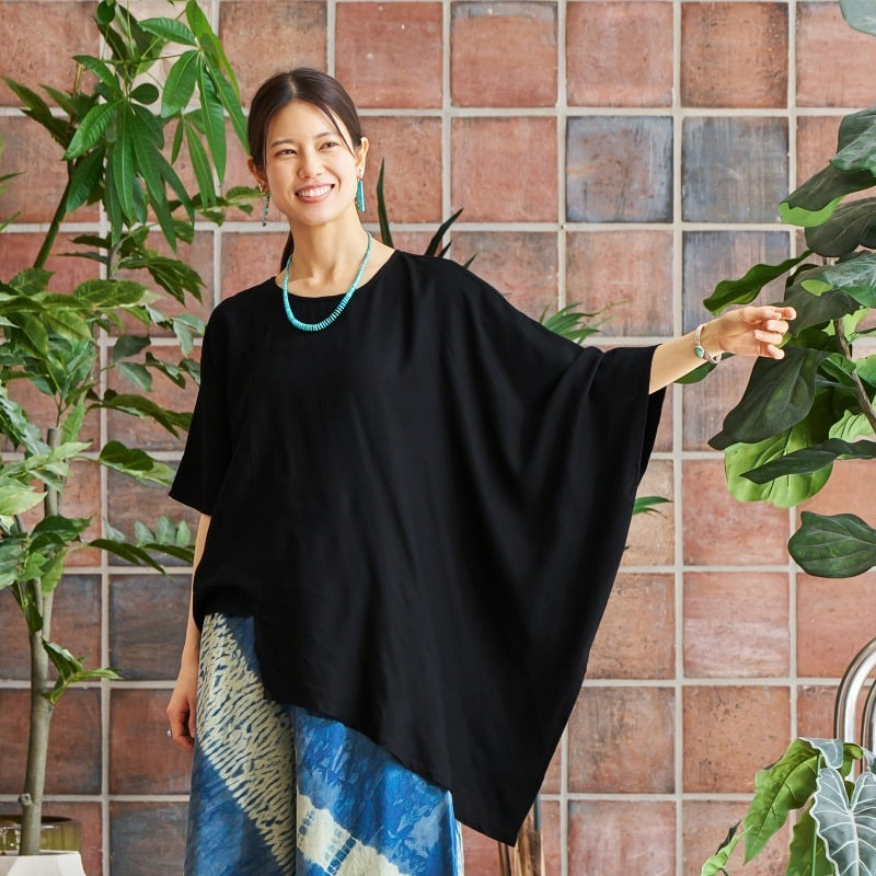 Rayon Asymmetrical Pullover