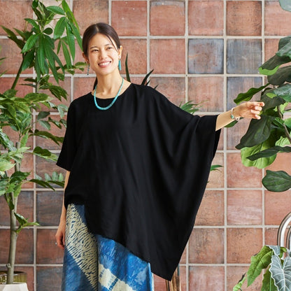 Rayon Asymmetrical Pullover