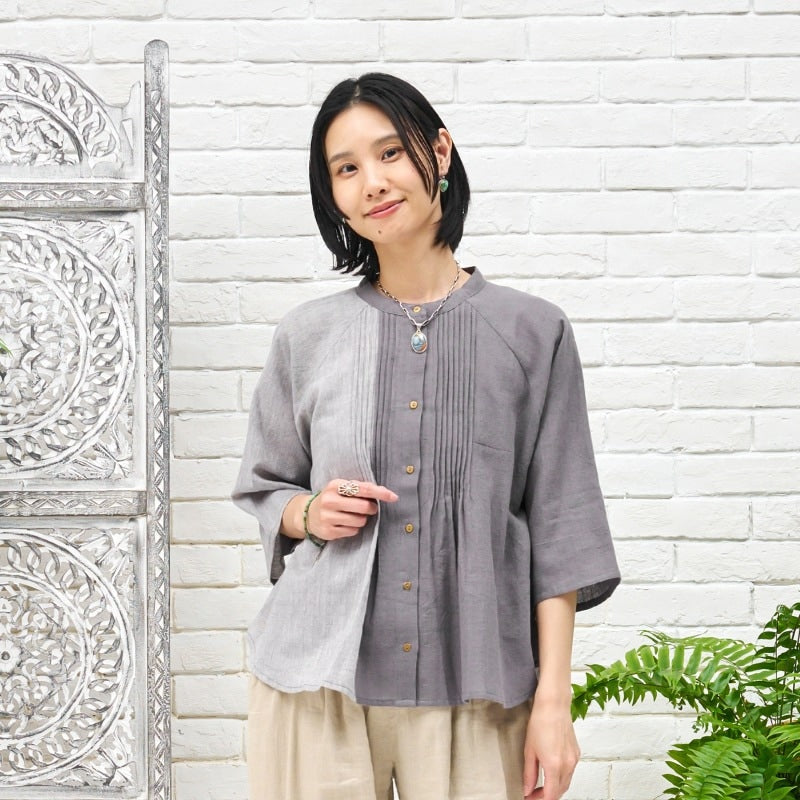Khadi Border Short Blouse