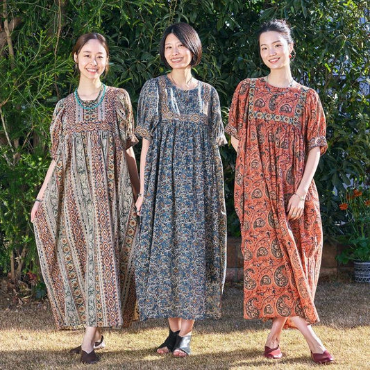 Kalamkari Volume Dress
