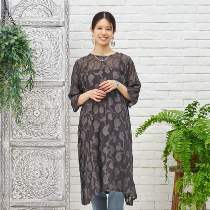 Rayon Jacquard Dress