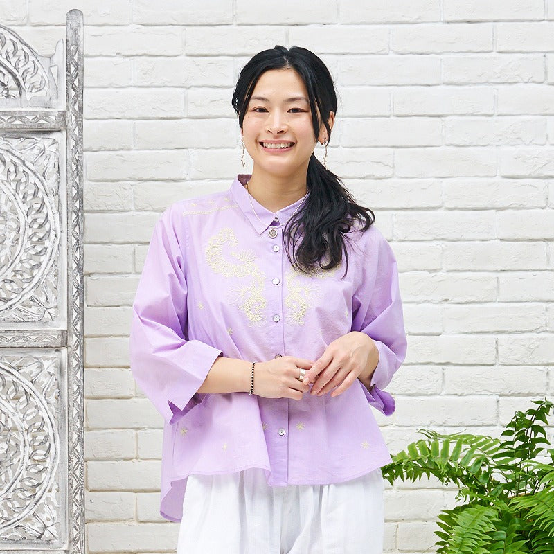 Oriental Embroidery Blouse