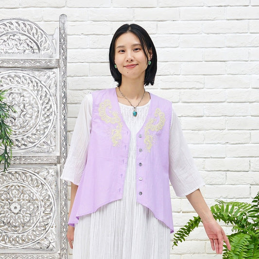 Oriental Embroidery Vest