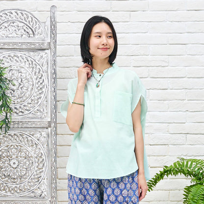 Lightweight Cotton Round Pullover