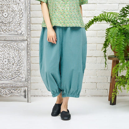 Lightweight Cotton Cocoon Pants