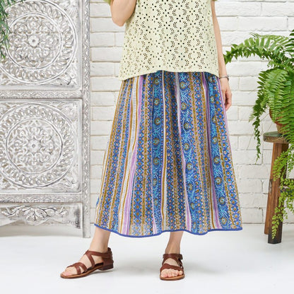Flower Stripe Skirt N