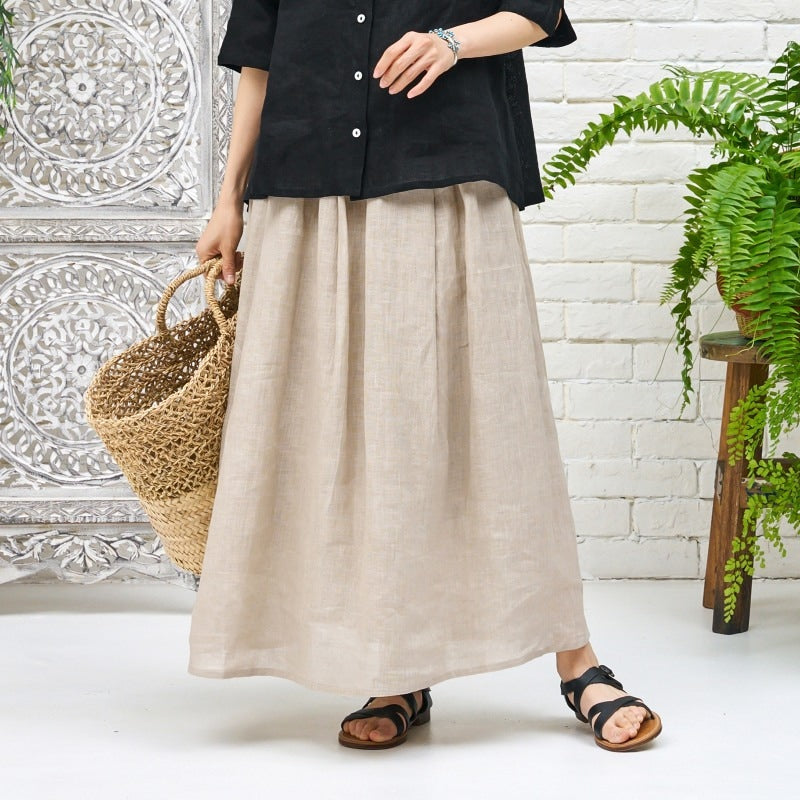Linen Skirt N