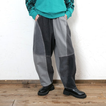 Patchwork Denim Ball Pants