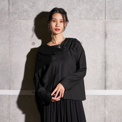 Rayon Layered Arrangement Pullover