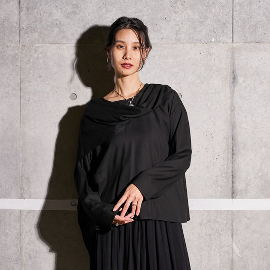 Rayon Layered Arrangement Pullover