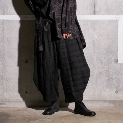 Cotton Cut-Off Sarouel Pants
