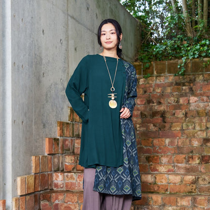 Rayon Block Print Combo Dress