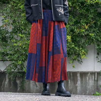 Rayon Bandana Print Skirt