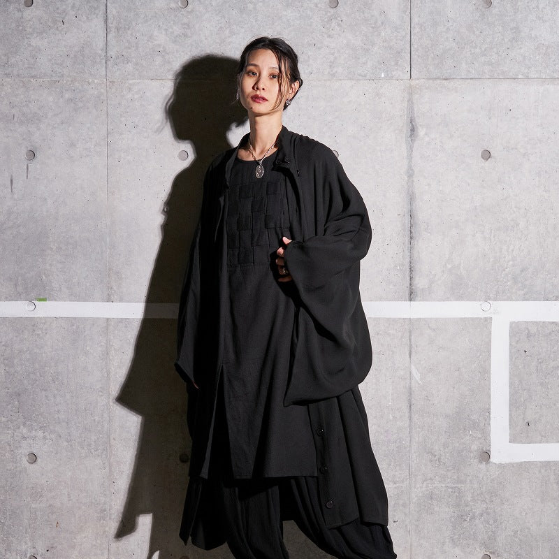 Rayon Twill Kimono Sleeve Jacket